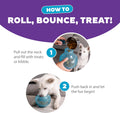 Outward Hound Snoop Interactive Treat Dispensing Dog Toy, Blue, 5"