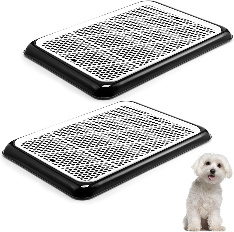 Mifoci 2 Pcs Dog Pee Pad Holder Potty Tray Portable Dog Litter Box Toilet Training for Small Medium Large Pet Puppy Indo