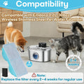 8-Pack Pet Water Fountain Filter Compatible with Emdoro Pet Water Fountains