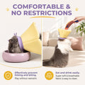 Cat Cone Collar Soft - Adjustable Recovery Collar for Cats & Small Dogs,Cute Waterproof E-Colar to Stop Licking & Scratc