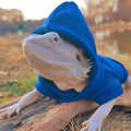 Lizards Clothes for Bearded Dragon - Handmade Cotton Hoodies Warm Sweater Coat Reptiles Apparel Costume Skin Protection 