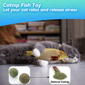 Cat Toys 27 Packs Combo Set, Cat Catnip Fish and Ball Toy, Cat Bell Balls Crinkle Balls, Cat Spring Toys, Plush Mices At