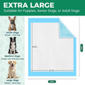 100 Count Dog Pee Pads Extra Large 28"x34", Super Absorbent X-Large 100 Pack Puppy Pads Leak-Proof & Quick-Dry Disposabl