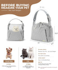 JourCraf Dog Carrier Sling for Small Dogs, Front Cat Sling & Cats Up to 15 lbs, Dog Purse with Adjustable Strap Front Zipper Pocket, Double Safety Feature, Hands Free for Travel