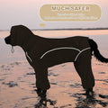 ADINIKIA Dog Raincoat,Waterproof Rain Jacket with Removable Hood,Khaki