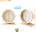 9 inch Silent Wooden Hamster Wheel with Removable Track