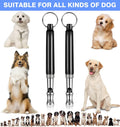 2 Pack Dog Whistle, Ultrasonic Silent Dog Whistle to Stop Barking, Adjustable Pitch & Wide Frequency for Effective Bark 