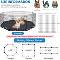 Dog Playpen Bottom Pad Cover, 600D Waterproof Oxford for 8 Panel 24 in Pens