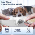 2-in-1 Quiet Electric Pet Nail Clipper & Grinder with Light for Dogs Cats