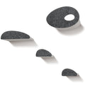 Accessory ADD-ON Set of 4 Facades Covers Compatible with Cat Wall Shelves by Pryde Pets - 100% Sustainable PET Felt - Climbers Sold Seperately - Cats Shelf Privacy and Safety Bumpers (Charcoal)