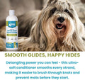 Groomer’s Goop Glossy Coat Super-Soft Conditioner – Deep Moisture Formula Softens & Detangles Dog & Cat Coats, Soothes Dry Skin, Natural Ingredients, Dye-Free – 16 oz Bottle
