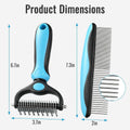 2-in-1 Dematting &Grooming Kit Brush For Cat&Dog