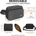 Runlight Dog Training Treat Pouch Fanny Pack,Dog Waist Belt,Dogs Walking Bag Crossbody with Poop Bags,Puppy Treat Bag Tr
