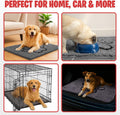 MUDGUARD MAT™ Dog Door Mat with Paw Design for Muddy Paws, Super Absorbent Microfiber, Non-Slip Indoor Mat, Quick-Dry Chenille Rug for Pets & Entryway, Machine Washable, Grey 19" x 30"
