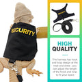 Escape Proof Adjustable Bearded Dragon Leash and Harness Set, Cute Lizard Costume Accessories for Leopard Geckos, Iguana