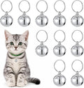 10 PCS Pet Bells for Dog Cat Collar, Silver Small Cat Bell Jingle Bells