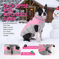 AOFITEE Dog Winter Coat Warm Dog Coat with Harness Waterproof Dogs Jacket