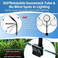 DaToo 6W Aquarium LED Light for 1-5 Gallon Betta Fish Tanks Mini USB Clip On Fish Tank Light with Full Spectrum & Dimmab