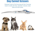 Pets vv 7.5" Curved Dog Grooming Scissors with Safety Round Tips, Light Weight Professional Pet Grooming Shears Stainless Steel for Dogs Cats Pets