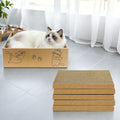 AGYM Cat Scratcher, 5 Packs in 1 Cardboard Box Cat Scratching Pad for Indoor Cats and Kitten, Cat Scratch Pad to Protect Furniture, Large Size