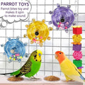 Budgie Toys, Parakeet Training Toy, Interactive Bird Educational Toy For Small Birds, Cockatiel Toys, Fun Parakeet toys, Lovebird toys, Quaker Parrot toys, Bird Toys For Conures, Sun Conure toys(Blue)