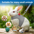 Rabbit Harness and Leash Set,Bunny Leash for Walking Escape Proof,Bunny Clothes with Cute Bow Mesh Breathable Adjustable