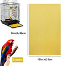 20PCS Gravel Paper for Bird Cage,16"x10" Cuttable Sand Paper Liners