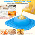 Slow Feeder Dog Bowls & Lick Mat for Liquid and Thick Treat, Anti-Slip Dog Lick Bowl with Interactive Rolling Ball, 5/6 