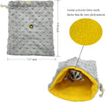 3 Pack Sugar Glider Tote Plush Sleeping Pouches and Anti Bite Calming Mitten, Warm Sleeping Bag Portable Drawstring Bond