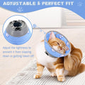Toptakeit Cat Cone Collar Soft Elizabethan Collar for Surgery Recovery - Adjustable for Small and Large Cats Kittens to Stop Licking