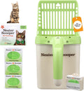 Neater Pet Brands Neater Scooper Standard Cat Litter Scoop, 60 Refill Bags – Mess-Free Cat Litter Scooper with Bag, Spil