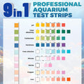 BACNUNN Aquarium Test Strips: 200CT 9 in 1 Fish Tank Water Testing Kit