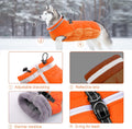 Lelepet Dog Coat Warm Dog Winter Coat Waterproof Dogs Jacket with Harness