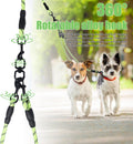 Exceptional 360 Anti-Tangle & No Pull 5-Way Dog Leash - 5 Handle & Reflective for Safety & Convenience (Green, Medium Do