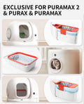 PETKIT PuraX PuraMax Replaced Waste Bags-5 Rolls, Portable Cat Litter Waste Receptacles Bags for Self-Cleaning Cat Litter Box