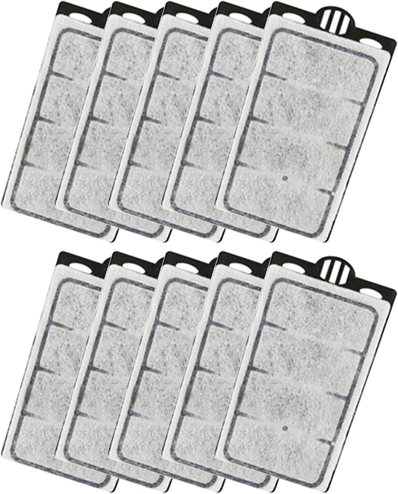 Moonorange 10 Pack Auqarium Filter Replacement Plates, Turtle Tank Filter Sponges, Suitable for 3.5W 280L/H Low-Water Fi