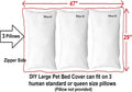 Dogbed4less Do It Yourself DIY Pet Bed Pillow Duvet Oxford Cover + Waterproof Internal case for Dog/Cat at Large 48"X29"