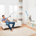 Cat Wand Toy, 8Pcs Retractable Plush Srtip Cat Teaser Wand Toys