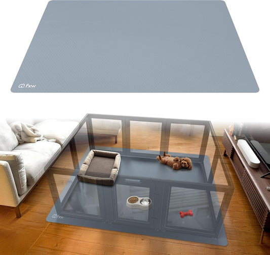 FXW Floor Protector Mat, Waterproof PVC, 67" x 47", Gray