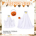 Halloween Ghost Goose Outfit Porch Goose Outfits Lawn Goose Clothes, Fits 23" Cement Plastic Goose Statue for Outdoor Ga