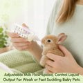 Andibro 50Pack Kitten Nipples for Feeding, Soft Silicone Kitten Pacifier