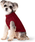 Dog Pullover Turtleneck Sweater Cozy Small Dog Warm Winter Sweater Red S for Bulldog, Poodle, Yorkshire, Cocker Spanie e