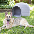 Petmate Husky Dog House for Dogs Up to 90 Pounds, Grey, Made in USA