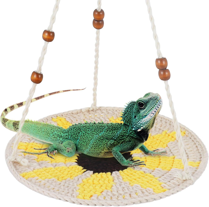 Jspupifip Reptile Hammock Bearded Dragon Accessories Reptile Summer Bed