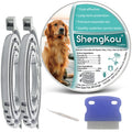 Flea and Tick Collar for Large Dog, Safe, Waterproof, Free Comb, Charity 2 Packs