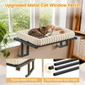 Cat Window Perch, 24" Large Hammock for Inside Sill, Dual-Mount