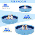 Eooqi 87" Large Dog Pool with Sprinkler, 2-in-1 Foldable Swimming Pool Non-Slip Hard Plastic Splash Sprinkler Kiddie Pool for Outdoor Backyard Kids Dogs Ducks and Pet Baths