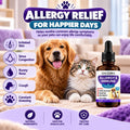 Dog Allergy Relief Drops, Cat Allergy Relief for Cats, Anti-Itch Supplement