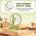 Hamster Wheel, Quiet Spinner Hamster Running Exercise Wheel with Adjustable Stand for Small Animals Syrian Dwarf Gerbils