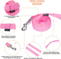 Strong Durable Nylon Dog Training Leash, 1 Inch Wide Traction Rope, 6 ft Long, for Small and Medium Dog